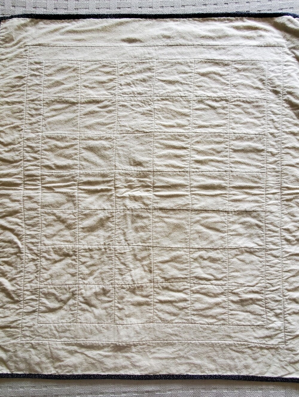 Handmade Rustic Rag Quilt Cozy Lap Blanket Country Table Topper - Picture 3 of 11